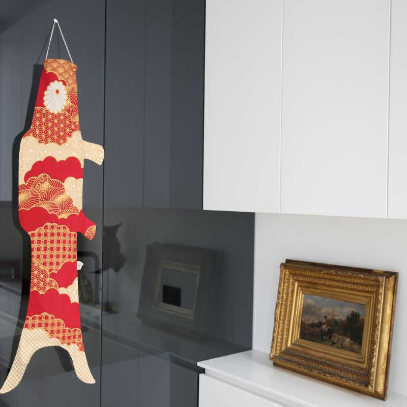 Koinobori tilkkutäkki punainen (M)