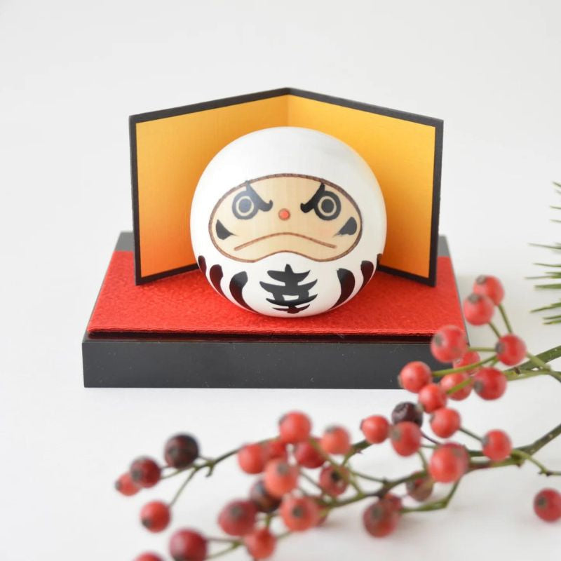 Kokeshi Daruma Valkoinen