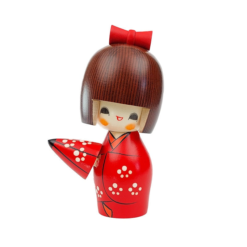 Kokeshi sateenvarjo nukke