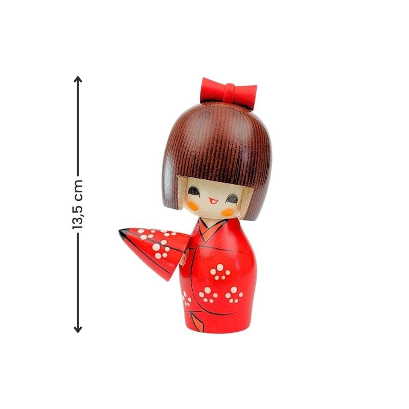 Kokeshi sateenvarjo nukke