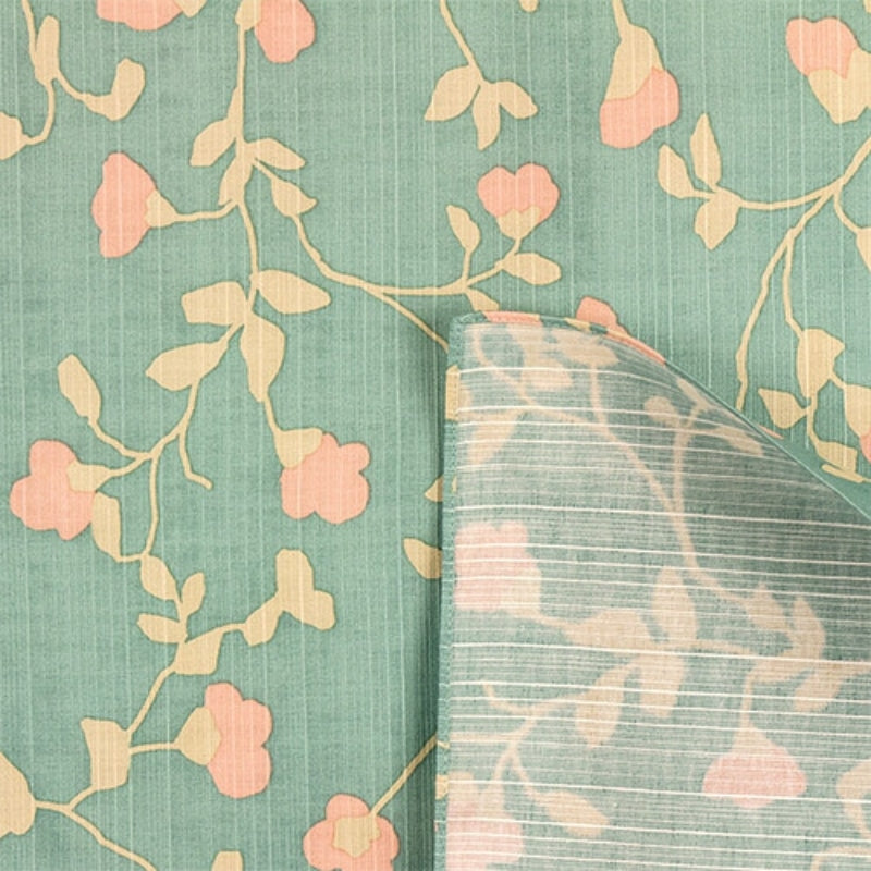 Kukkainen japanilainen Furoshiki - 90cm x 90cm