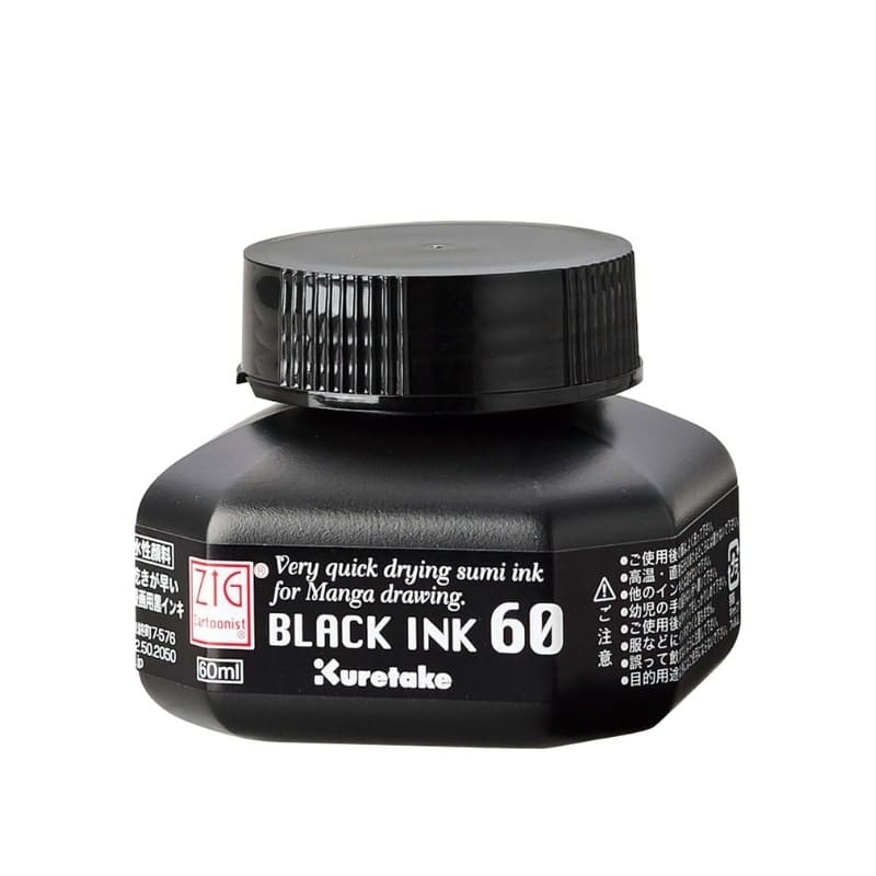 Kuretake ZIG musta muste 60ml