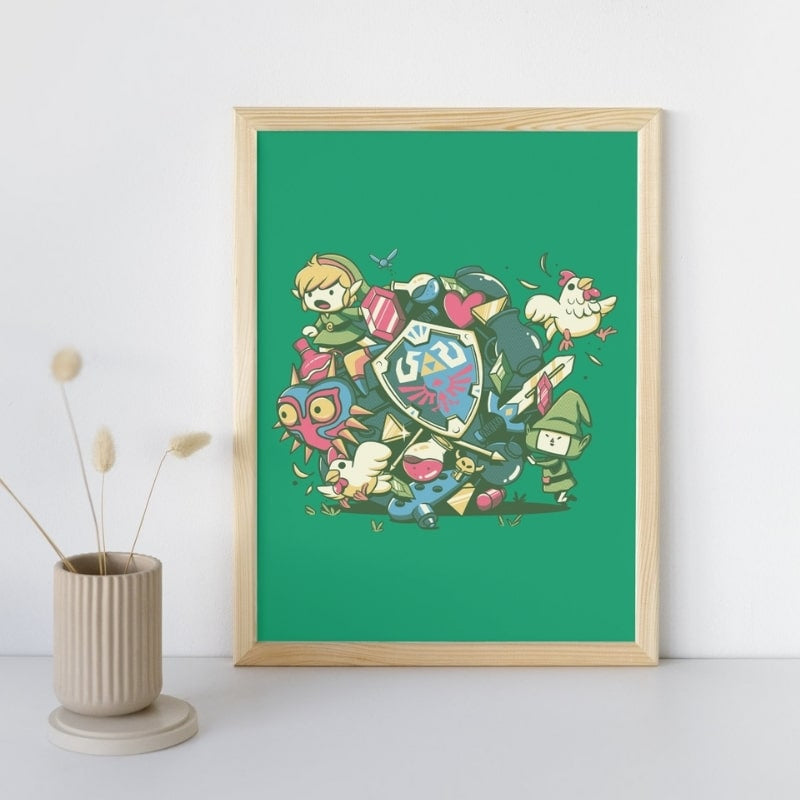 Japanilainen legendaarinen eeppinen juliste - A3