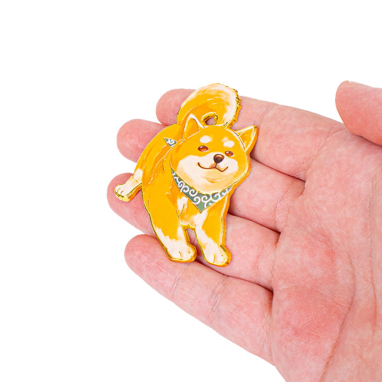 Japanilainen metallinen Shiba Inu -magneetti