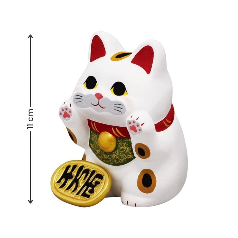 Maneki Neko Kawaii Valkoinen