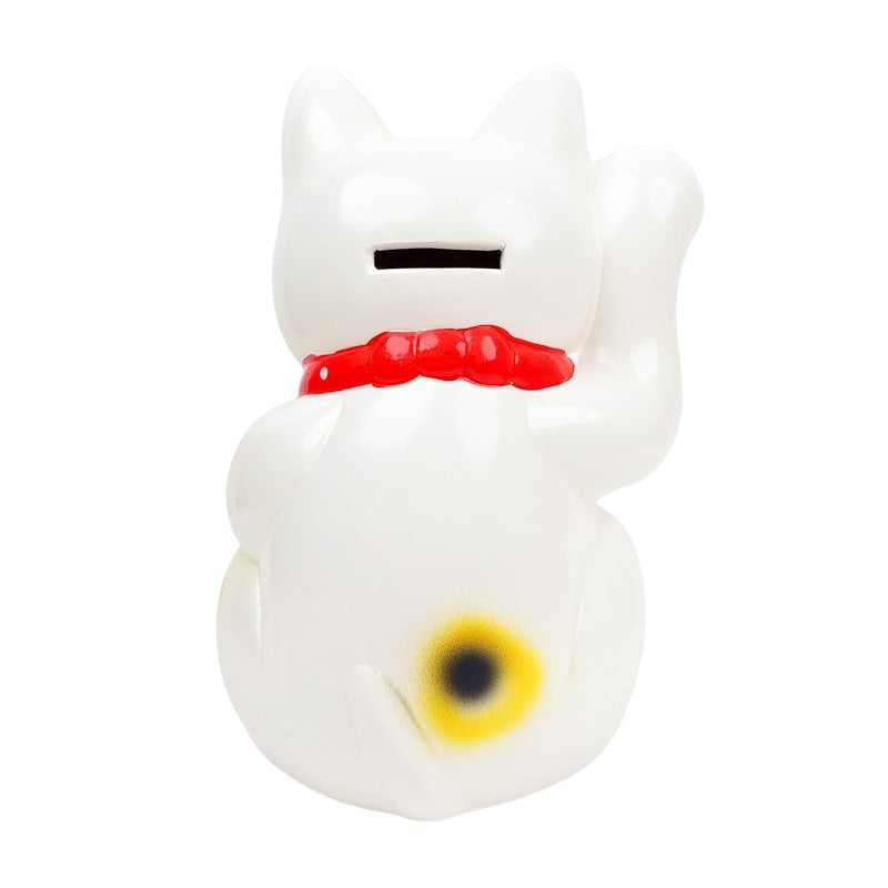 Maneki Neko Valkoinen Seto - 21 cm