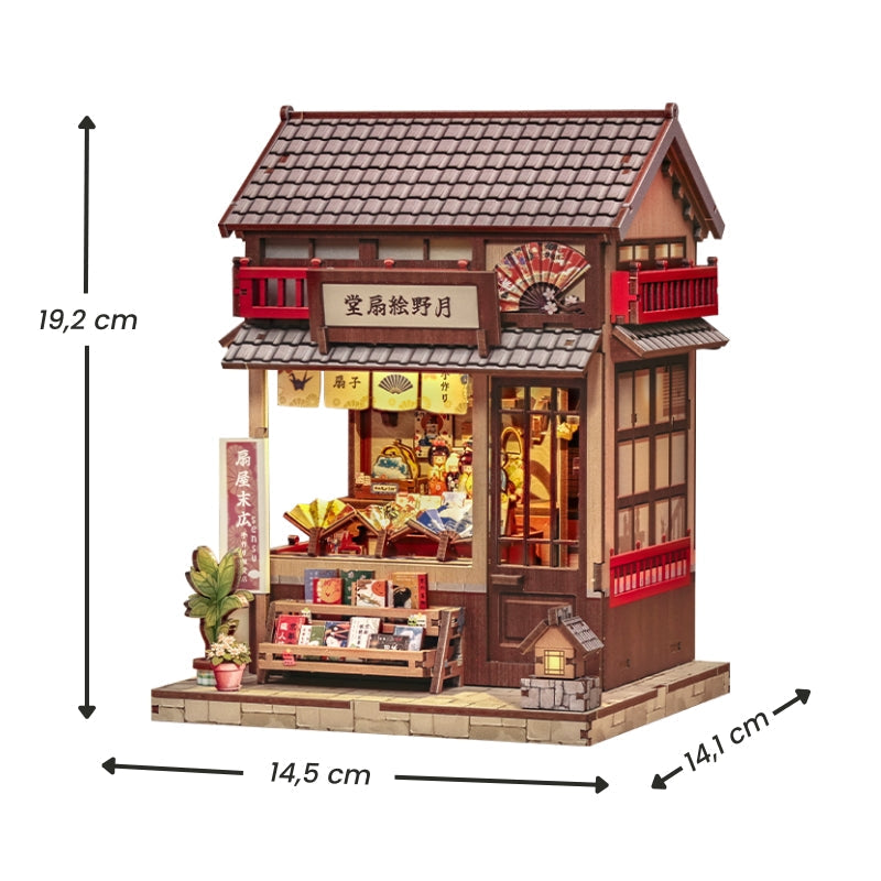 Japanilainen puinen pienoismalli Tsukino Eogi-Dou
