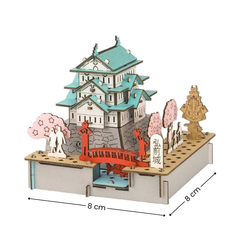 Japanilainen pienoismalli - Hirosakin linna