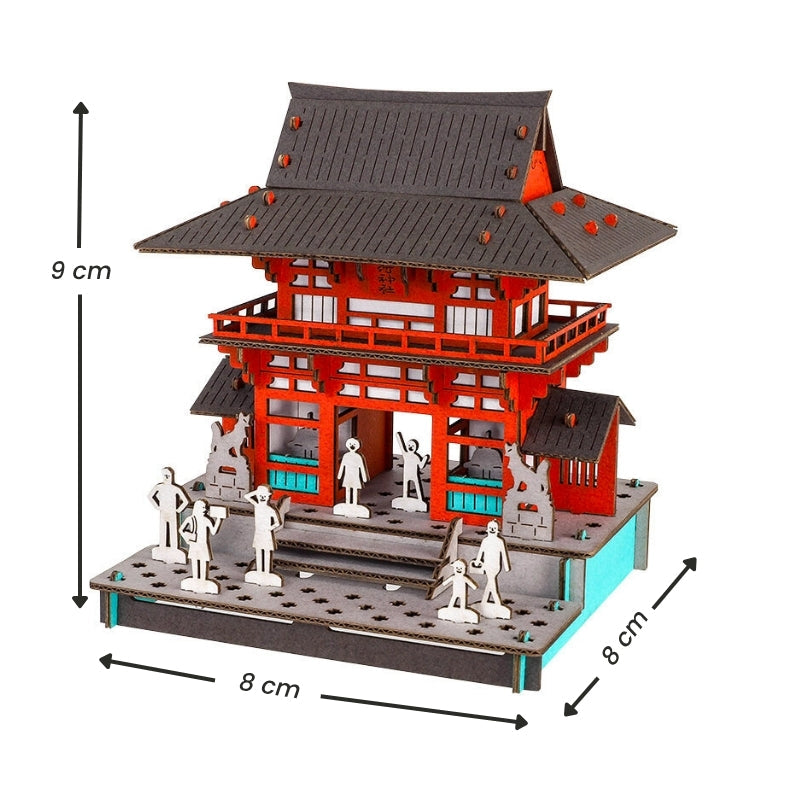 Japanilainen pienoismalli – Inari-pyhäkön Rōmon-portti