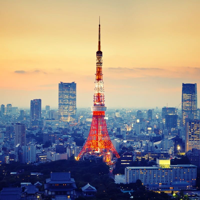 Japanilainen pienoismalli - Tokion torni