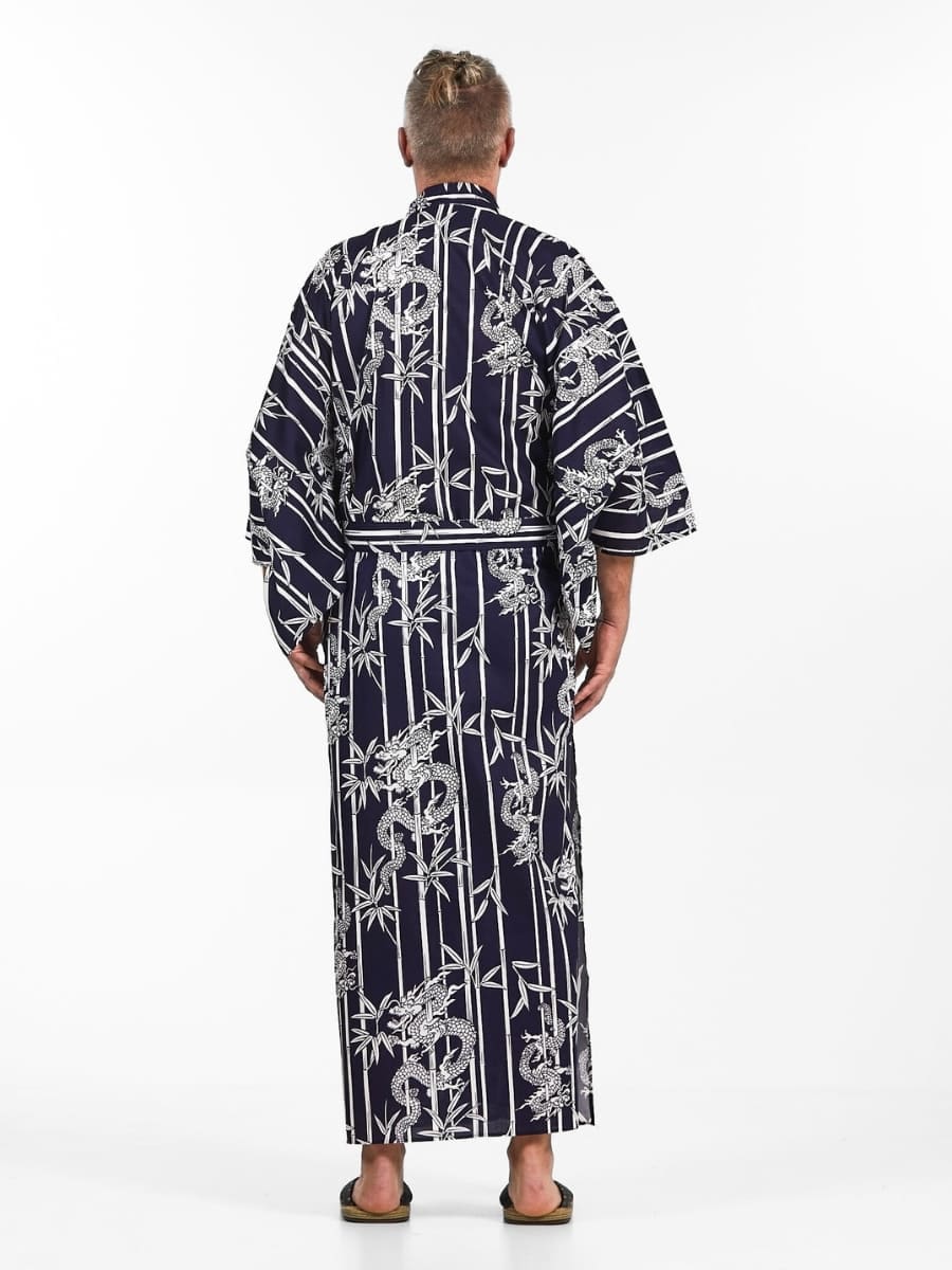 Miesten bambu & lohikäärme Yukata Kimono