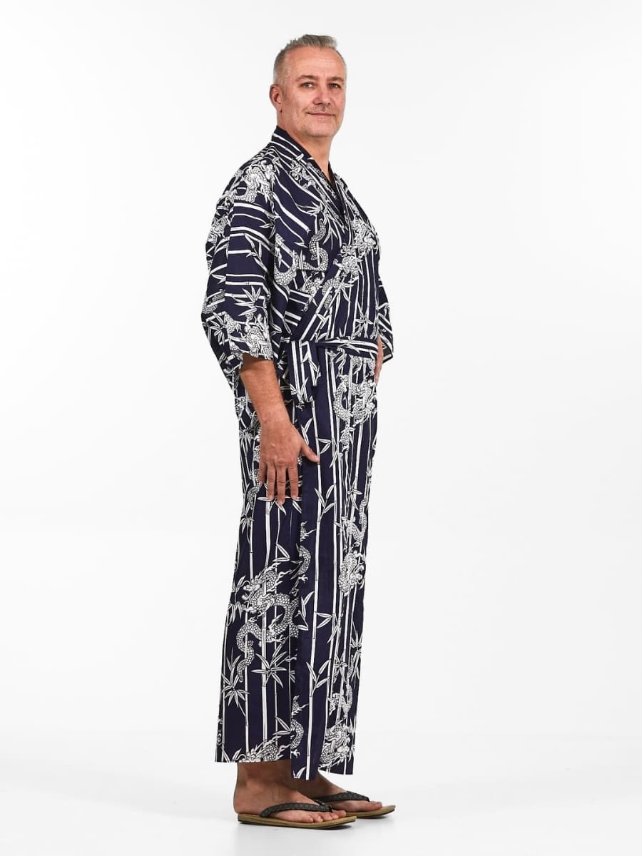 Miesten bambu & lohikäärme Yukata Kimono