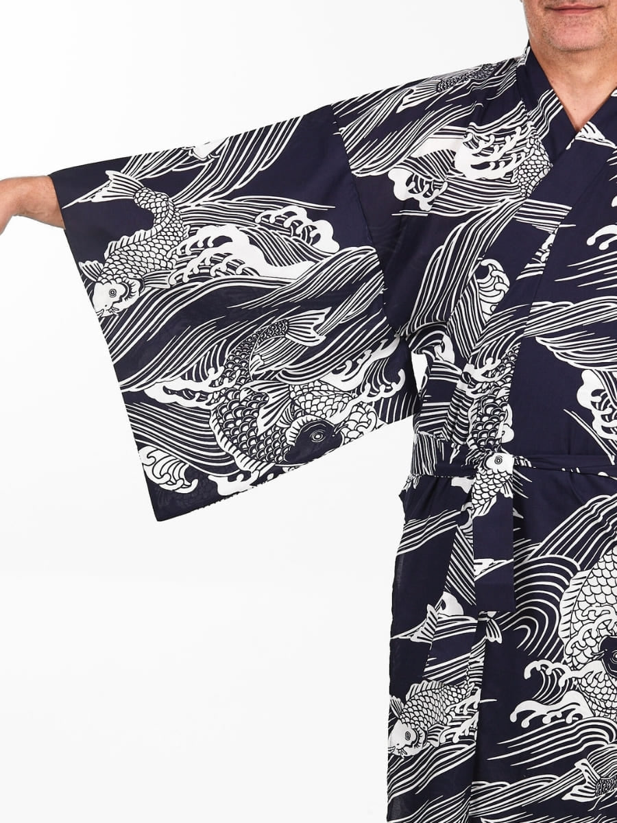 Miesten Carpe Koï Yukata Kimono