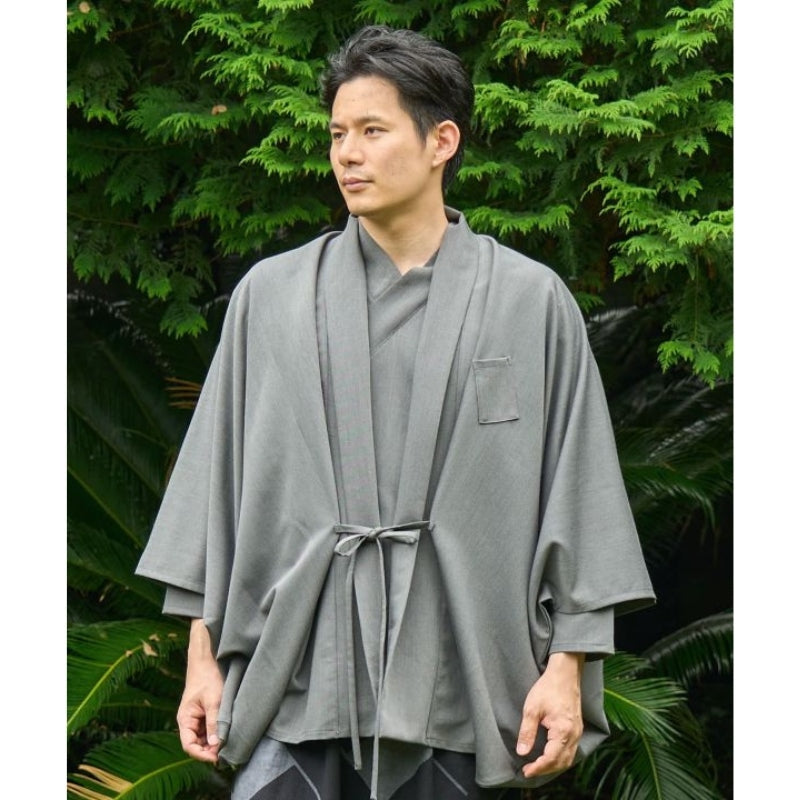 Miesten harmaa Kimono-takki