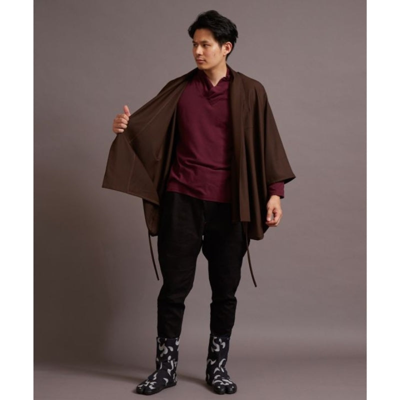Miesten ruskea Kimono-takki