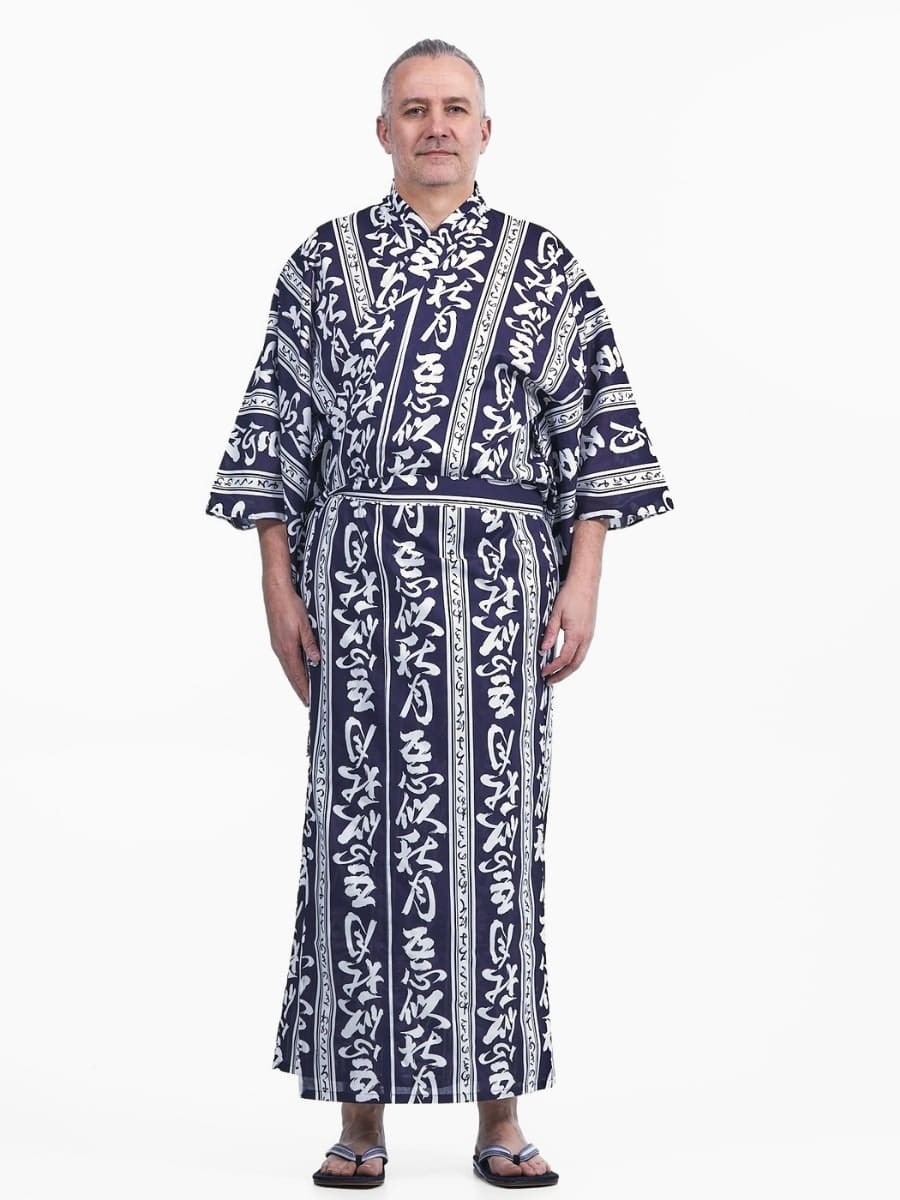 Miesten Ryokan Yukata Kimono - S