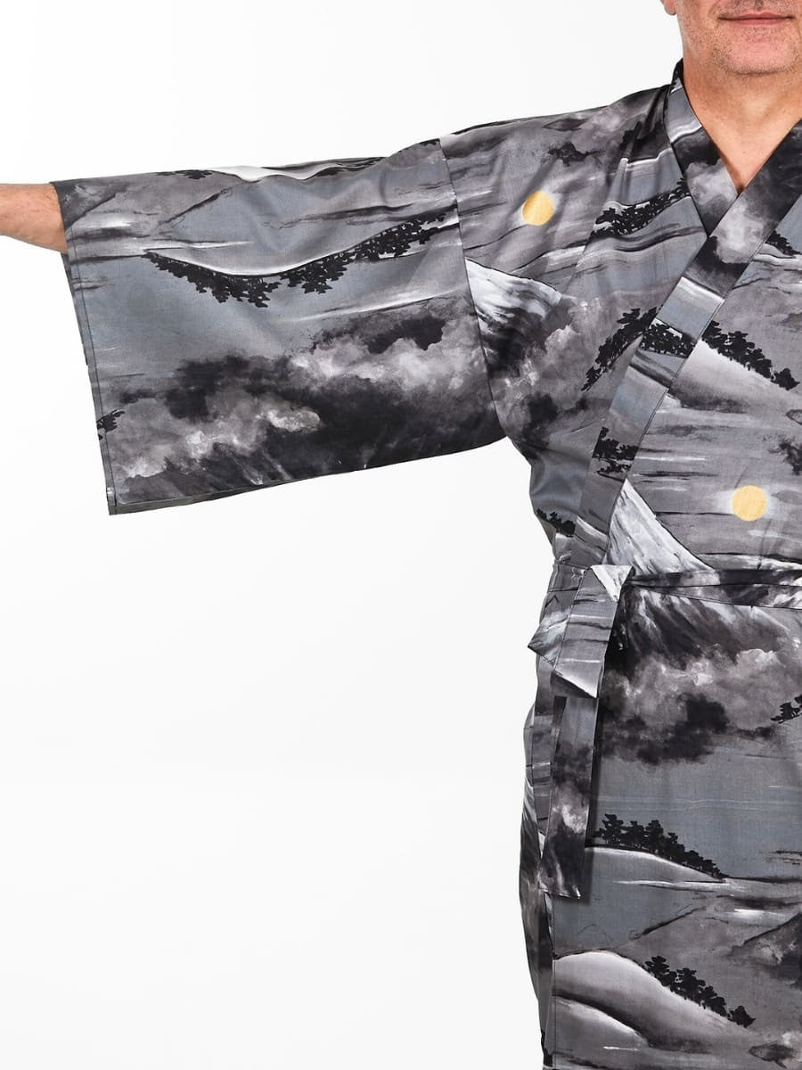 Miesten Yukata Kimono Mount Fuji