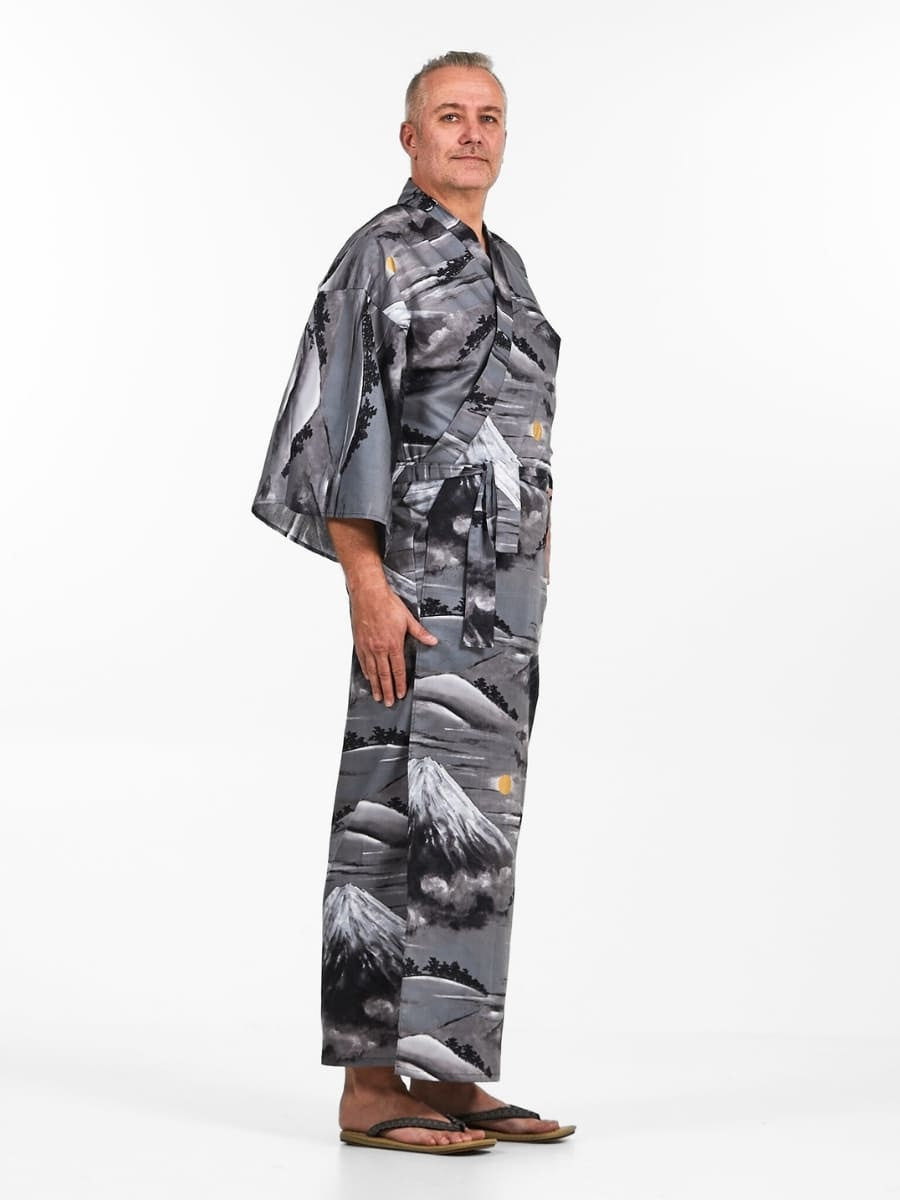 Miesten Yukata Kimono Mount Fuji