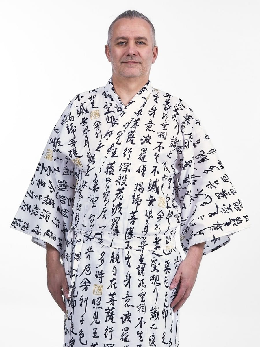 Miesten Yukata Sutra Hannya Kimono Kimono