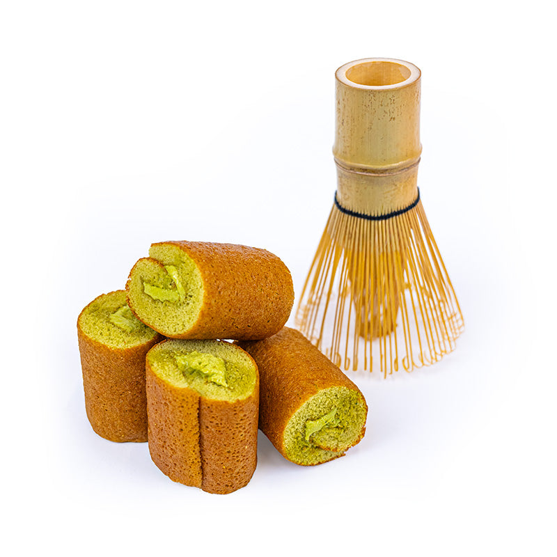 Uji Matcha Mini Roll Cakes