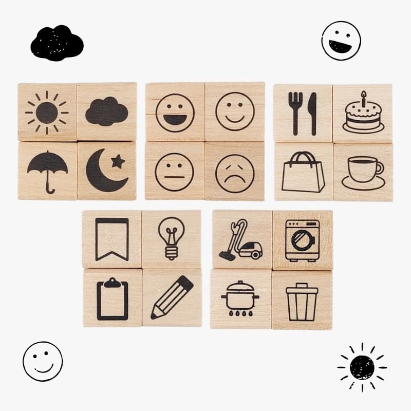 Mini japanilainen postimerkki Bullet Journal