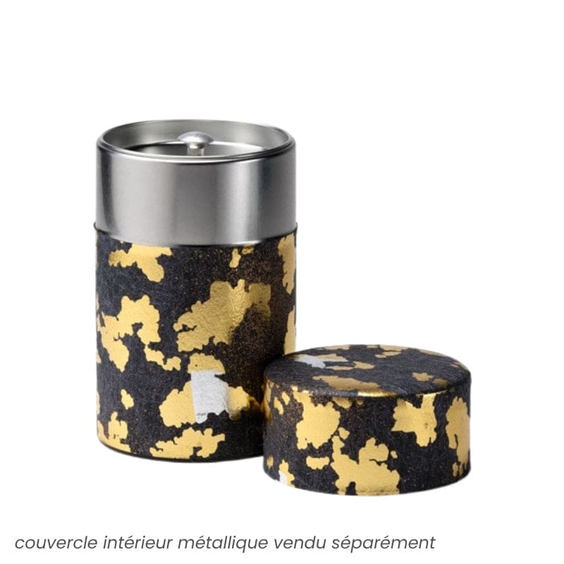 Musta ja kultainen Washi-paperin teepakkaus