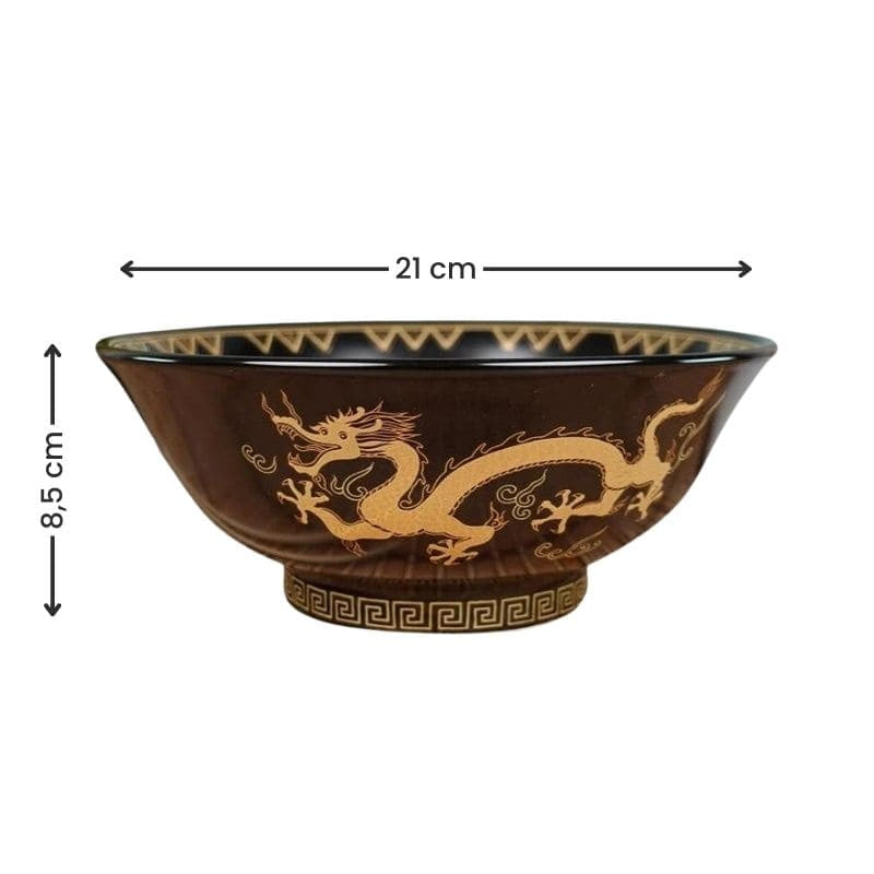 Musta japanilainen Ramen-kulho