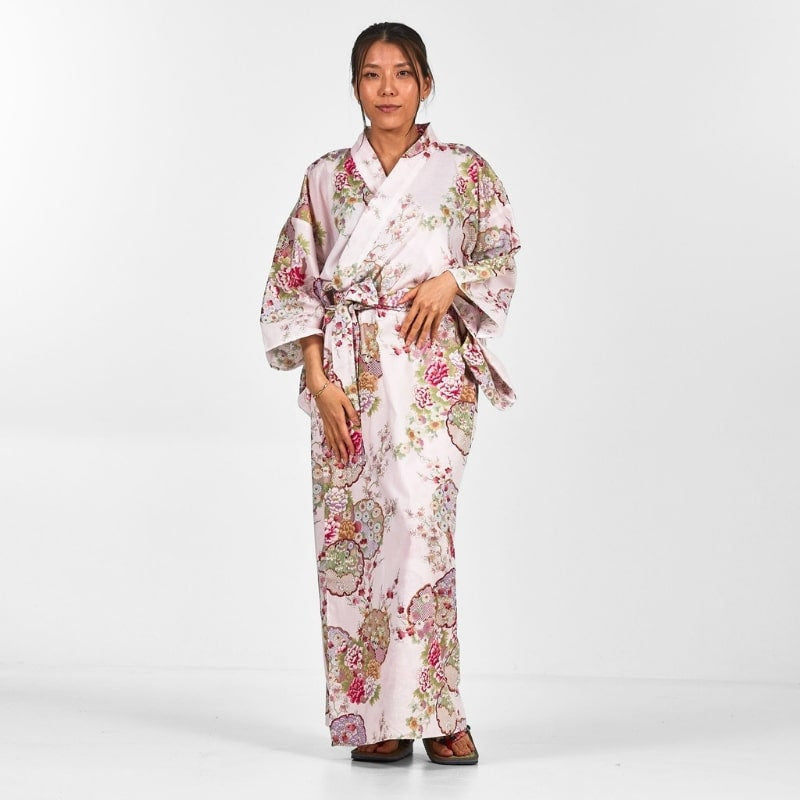 Naisten Maru Mon japanilainen Kimono - Yksi koko