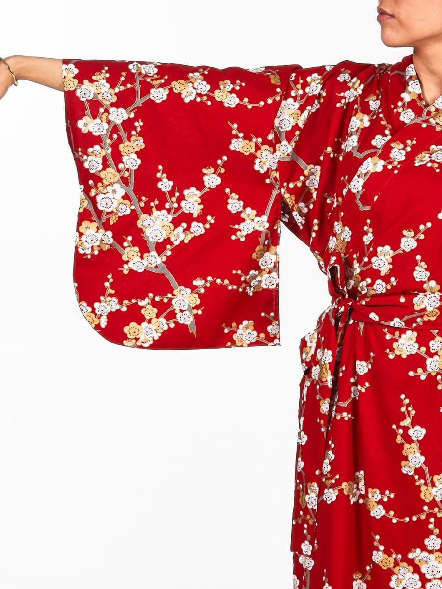 Naisten Shiraume Yukata-kimono