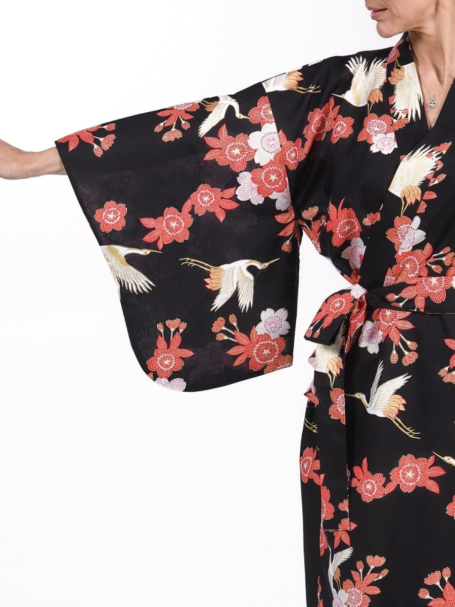 Naisten Yukata Kimono Tsuru to Ouka
