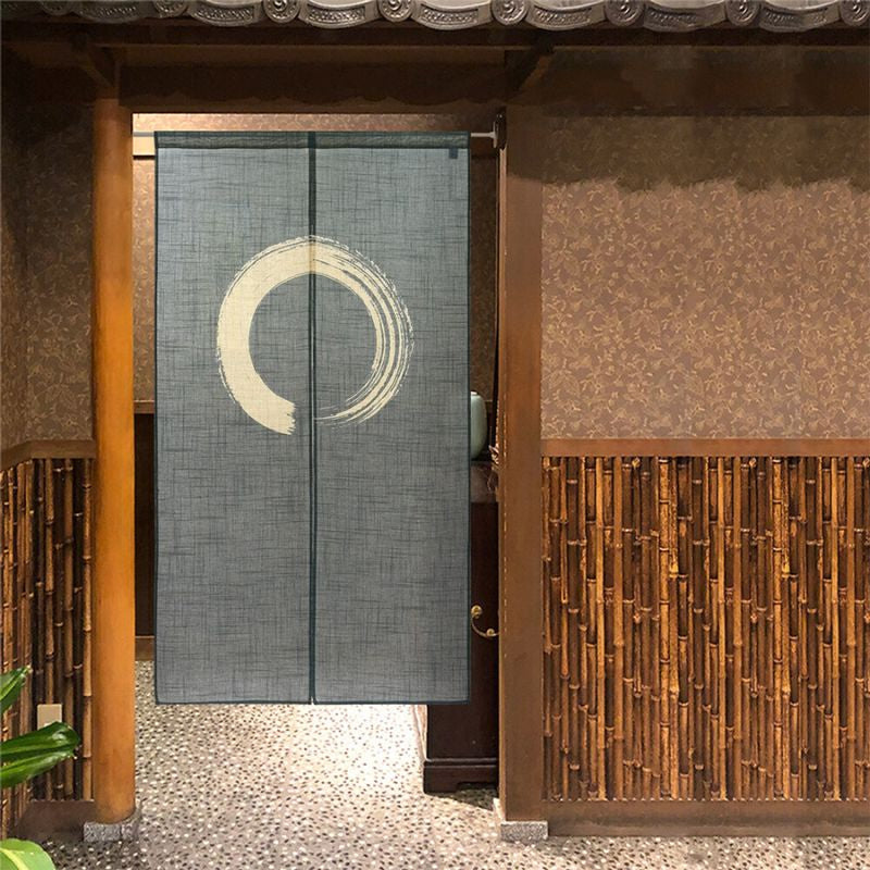 Japanilainen Noren Enso Sininen - 85 x 150 cm