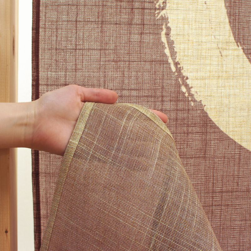 Noren Japanilainen Enso Ruskea - 85 x 150 cm