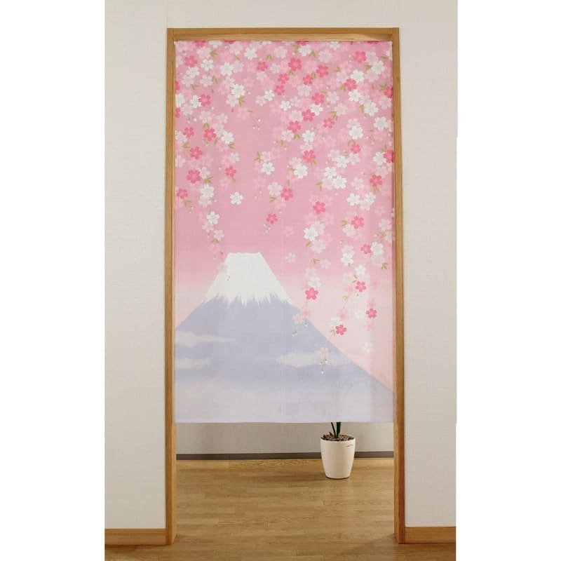 Japanilainen Noren Fuji Sakura - 85 x 150 cm
