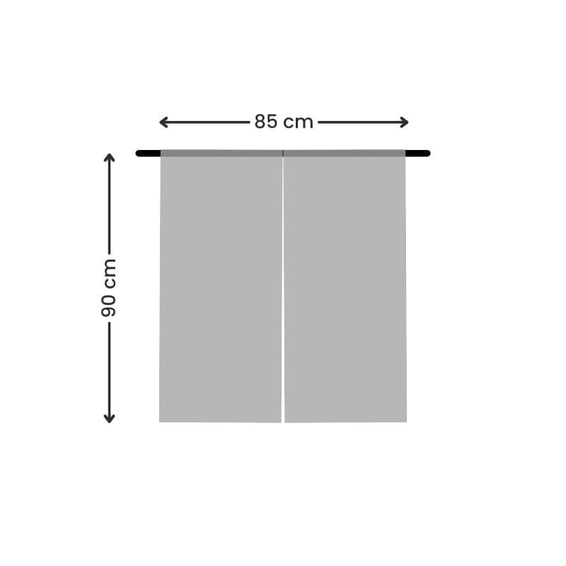 Japanilainen Noren Court Neko - 85 x 90 cm