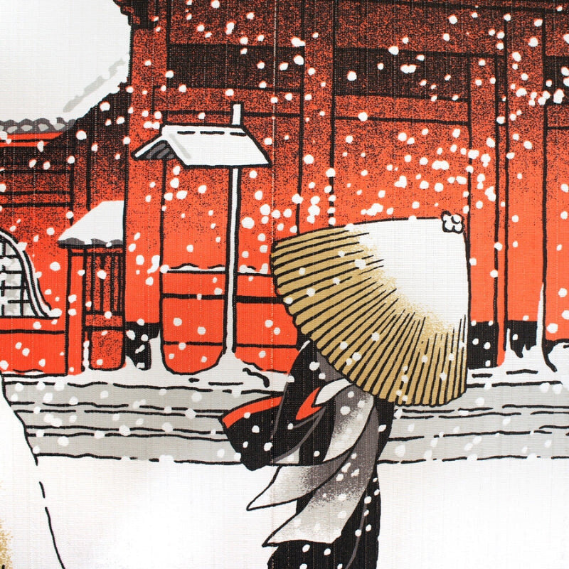 Japanilainen Noren Snow - 85 x 150 cm