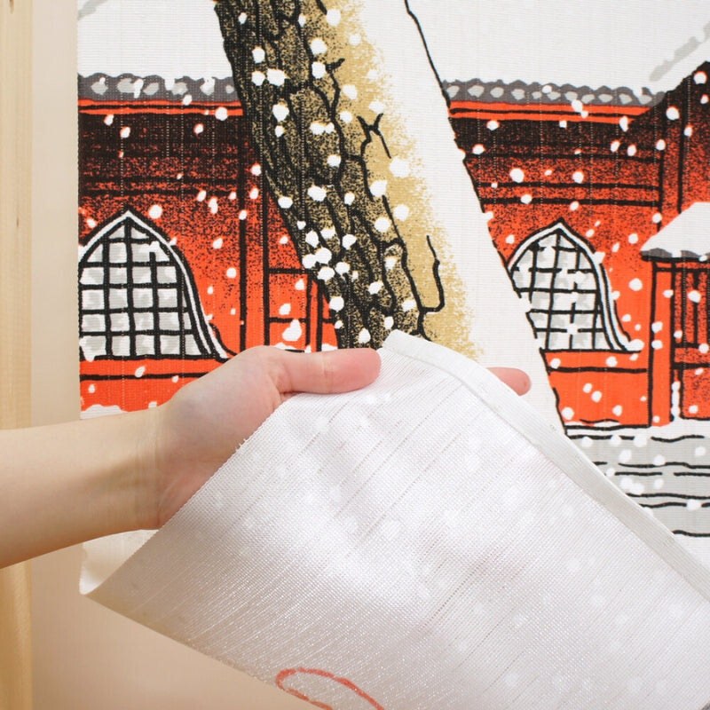 Japanilainen Noren Snow - 85 x 150 cm