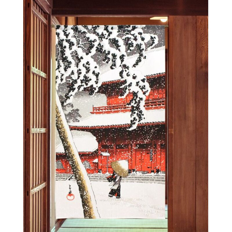Japanilainen Noren Snow - 85 x 150 cm