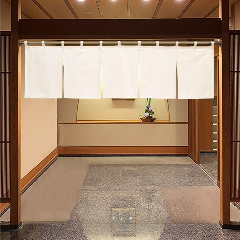 Noren Japanilainen lyhyt Beige - 175 x 50 cm