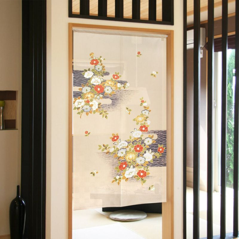 Tsubaki Japanilainen Noren - 85 x 150 cm