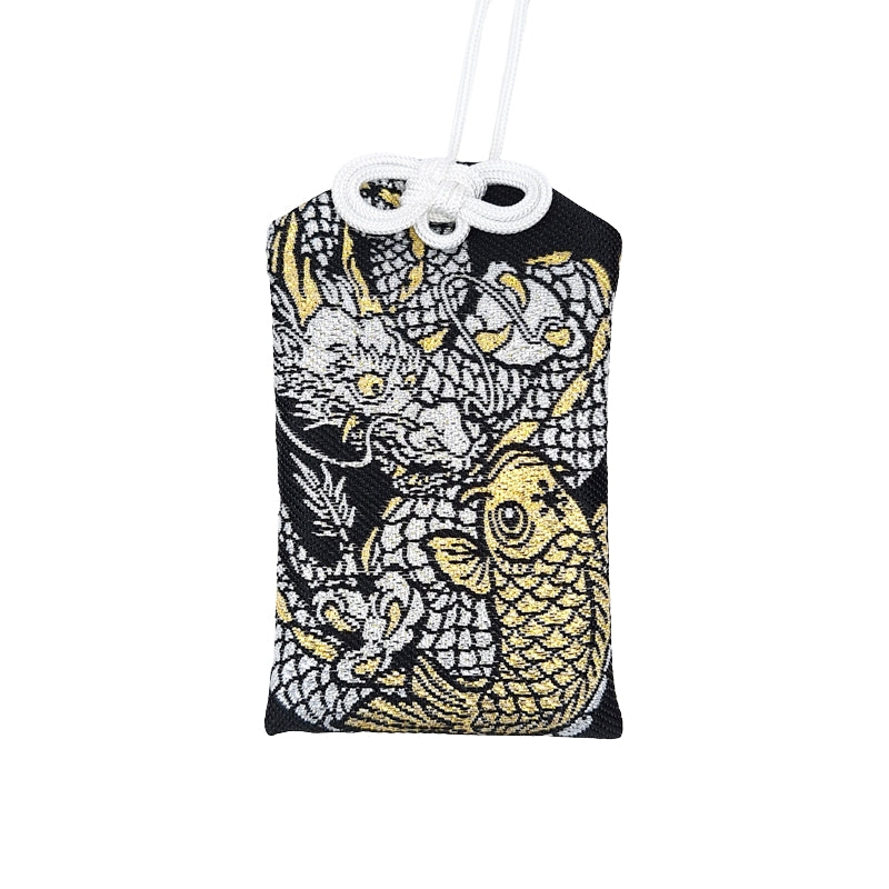 Japanilainen Omamori lohikäärme ja karppi
