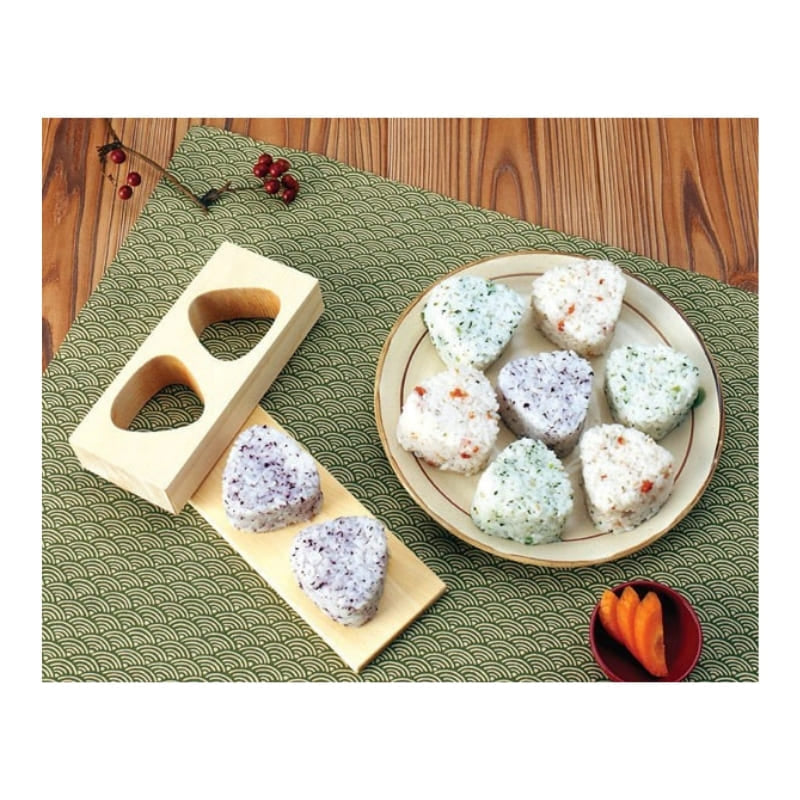 Onigiri Duo puinen Hinoki muotti