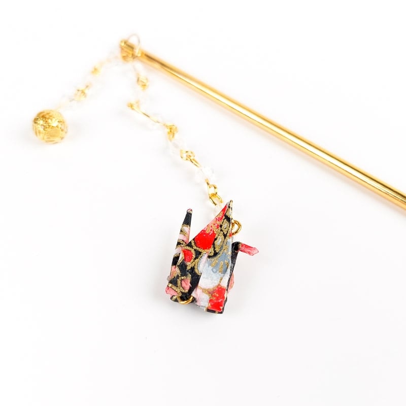 Origami japanilainen Kanzashi punainen