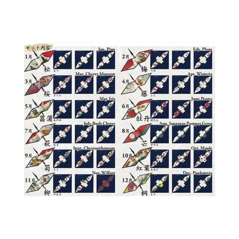 Origami paperi taitto nosturi Hanafuda