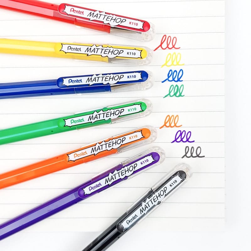 Pentel Mattehop Original värilliset kynät + makea setti