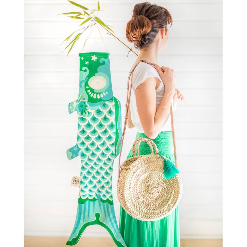 Koinobori Perinteinen turkoosi (M)