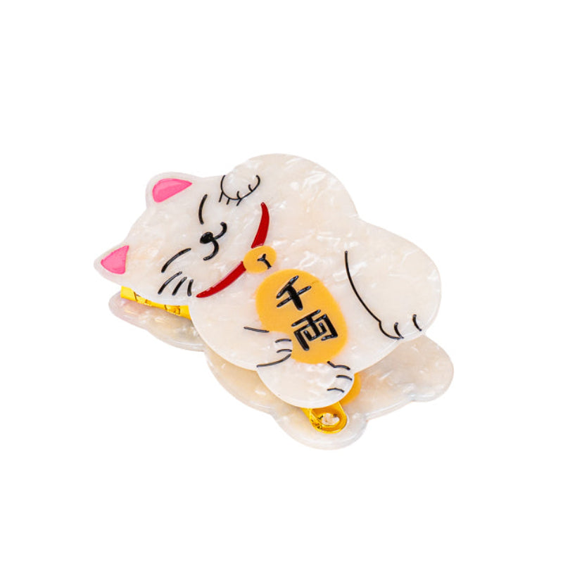 Japanilainen Maneki-Neko-hiussalpa