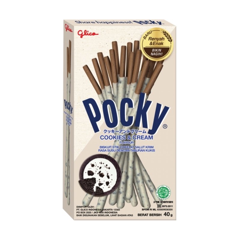 Pocky-keksit Cookies & Cream
