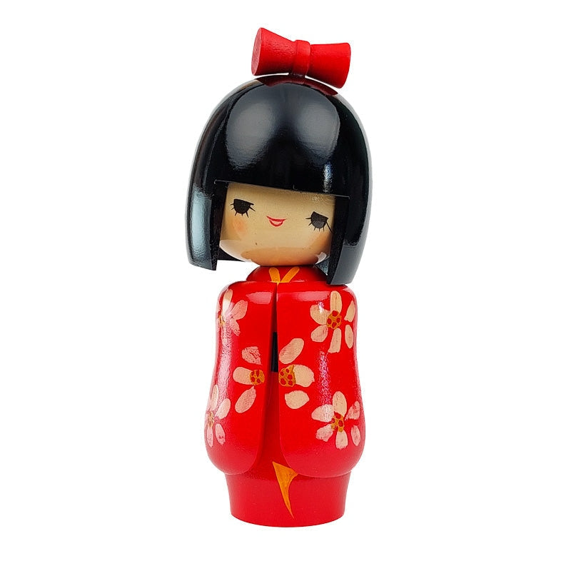 Puinen Kokeshi-nukke