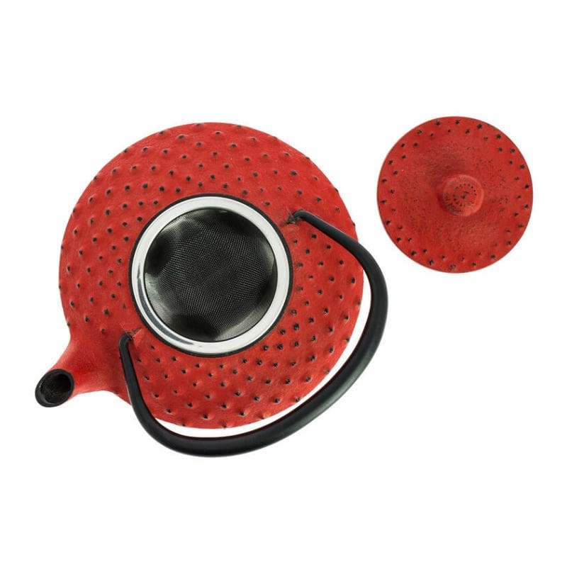 Punainen Iwachu japanilainen valurautainen teekannu 350 ml