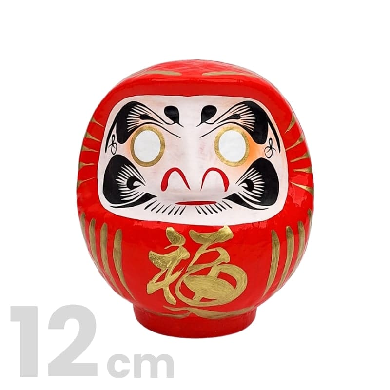 Punainen japanilainen Daruma - 9-15 cm - 12 cm